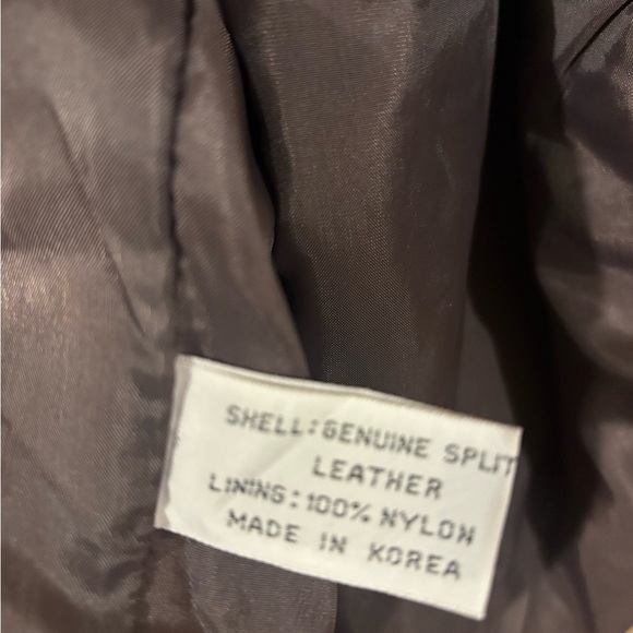 Hill & archer vintage suede leather 100% Gray Bomber Jacket L - Picture 4 of 10